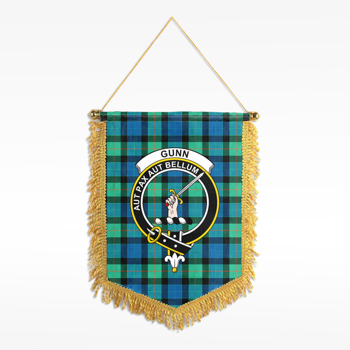 Gunn Ancient Tartan Crest Wall Hanging Banner