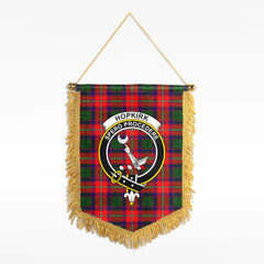 Hopkirk Tartan Crest Wall Hanging Banner