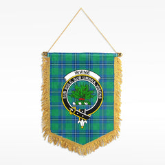 Irvine Ancient Tartan Crest Wall Hanging Banner