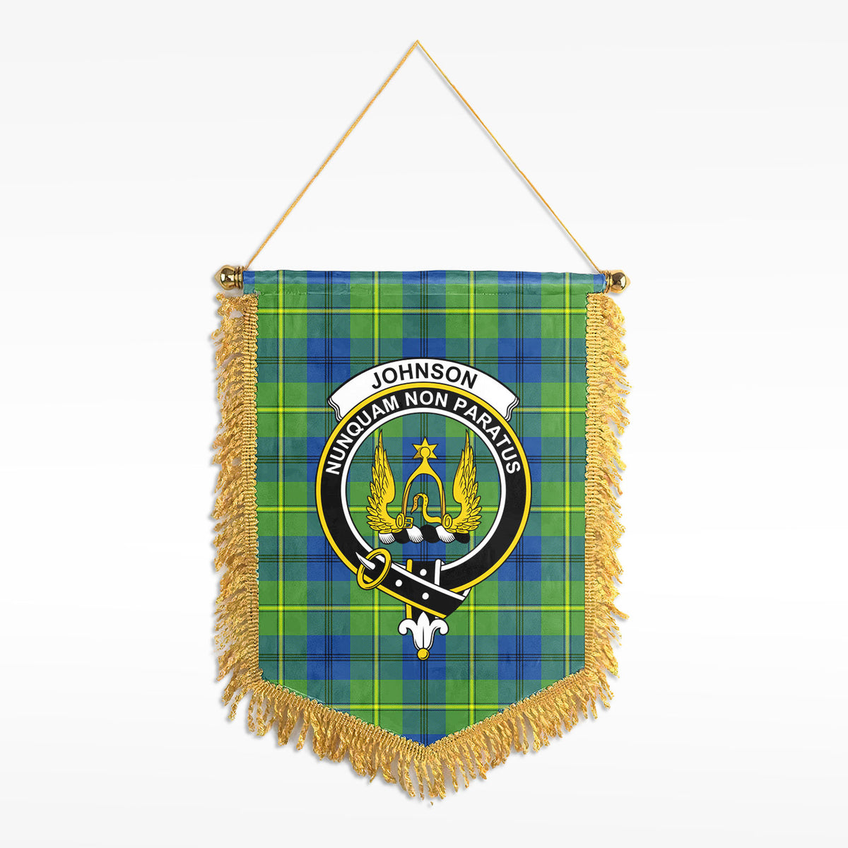 Johnson Ancient Tartan Crest Wall Hanging Banner