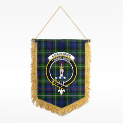 Kirkpatrick Tartan Crest Wall Hanging Banner