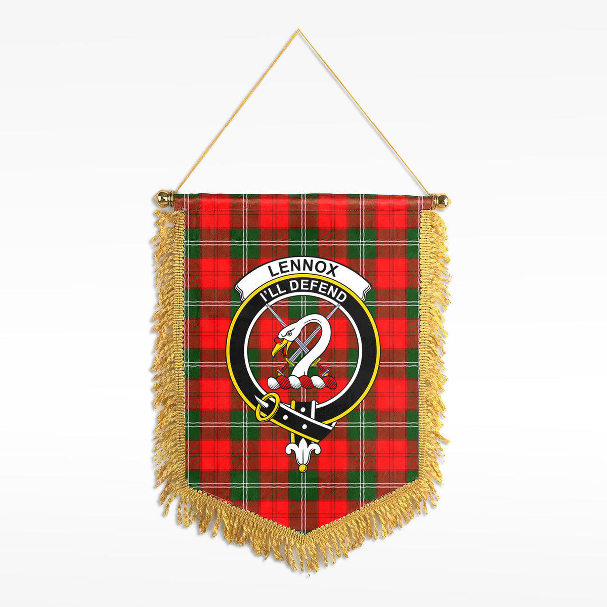 Lennox Tartan Crest Wall Hanging Banner