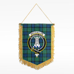 MacCallum Ancient Tartan Crest Wall Hanging Banner