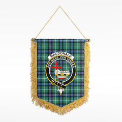 MacDonald of the Isles Hunting Ancient Tartan Crest Wall Hanging Banner