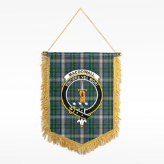 MacDowall Tartan Crest Wall Hanging Banner