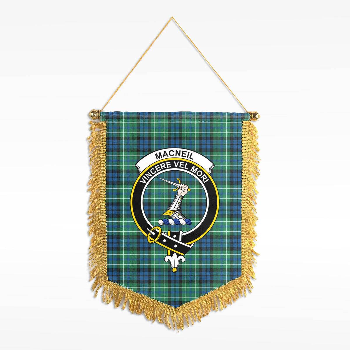 MacNeil of Colonsay Ancient Tartan Crest Wall Hanging Banner