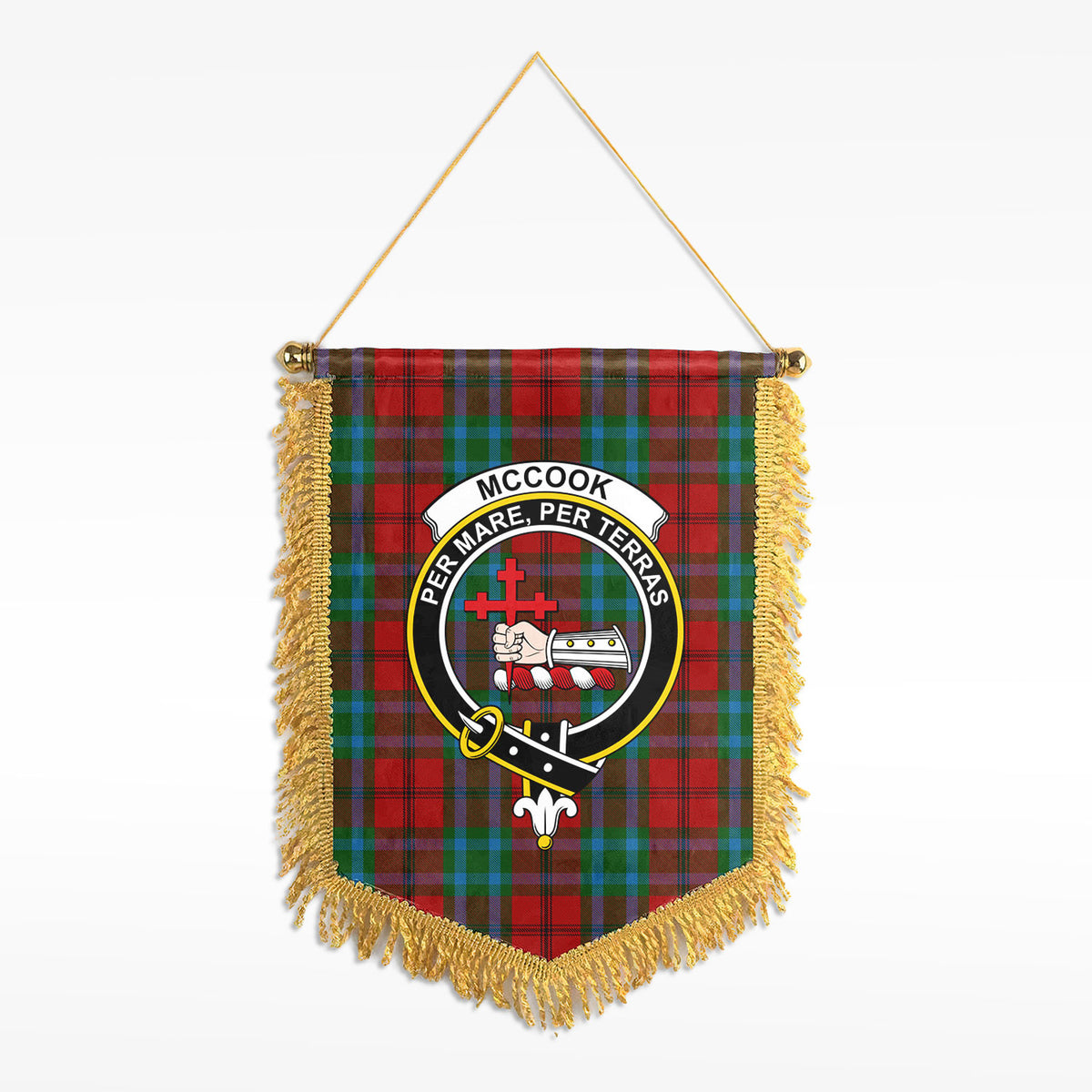 McCook Tartan Crest Wall Hanging Banner