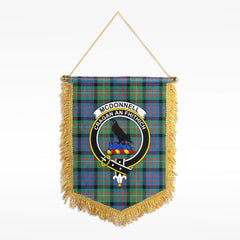 McDonnell of Glengarry Ancient Tartan Crest Wall Hanging Banner