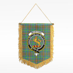 McIntosh Hunting Ancient Tartan Crest Wall Hanging Banner