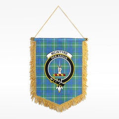 McIntyre Hunting Ancient Tartan Crest Wall Hanging Banner