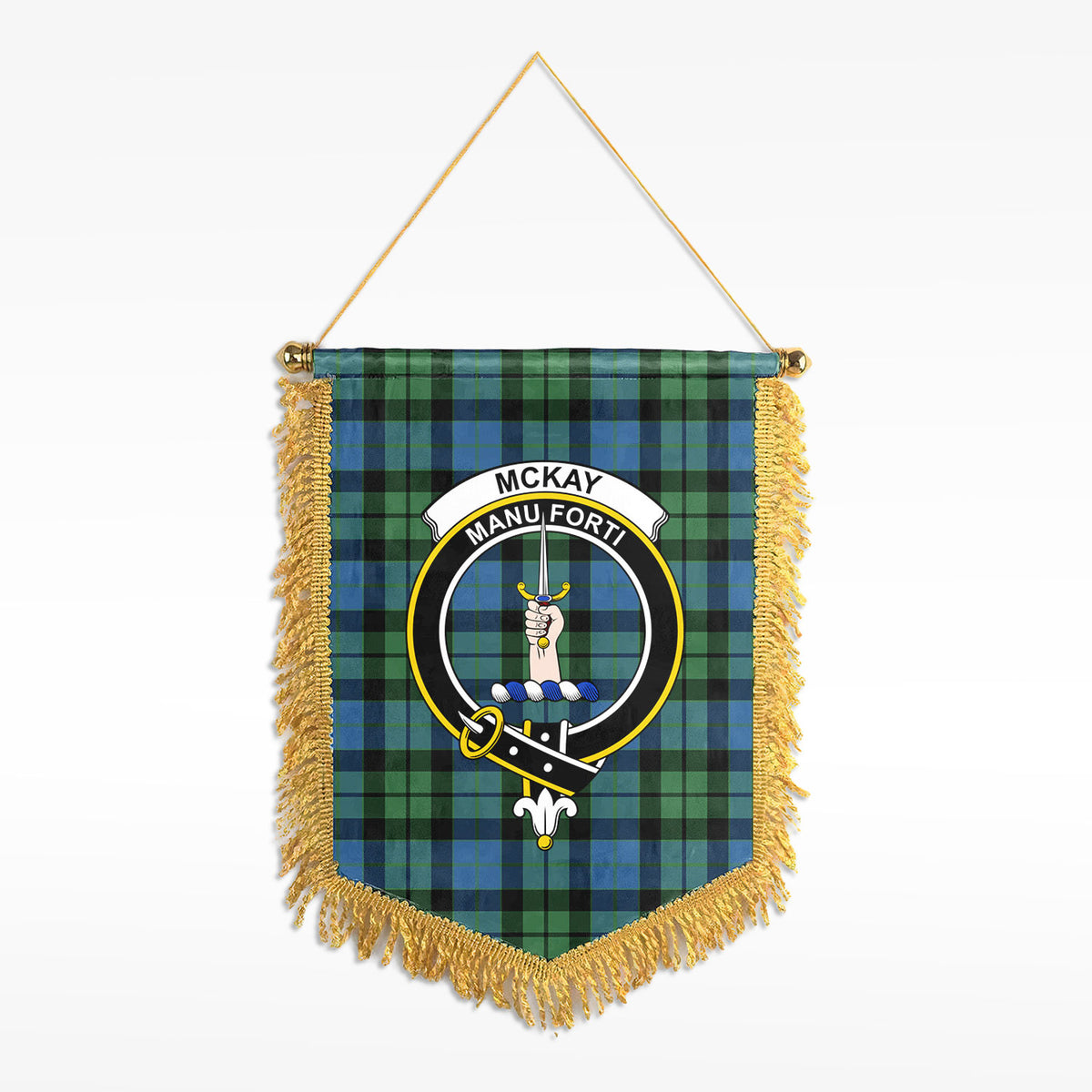 McKay Ancient Tartan Crest Wall Hanging Banner