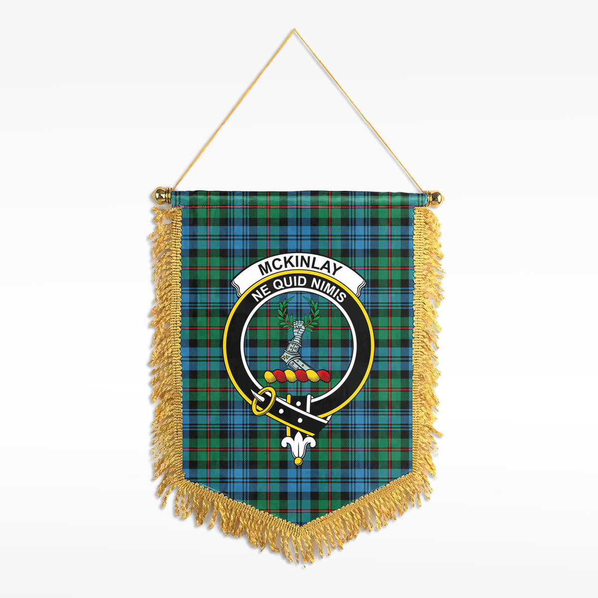 McKinlay Ancient Tartan Crest Wall Hanging Banner