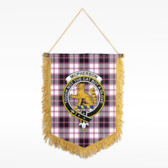 McPherson Hunting Modern Tartan Crest Wall Hanging Banner