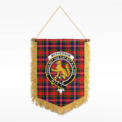 McPherson Modern Tartan Crest Wall Hanging Banner