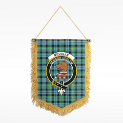 Melville Tartan Crest Wall Hanging Banner