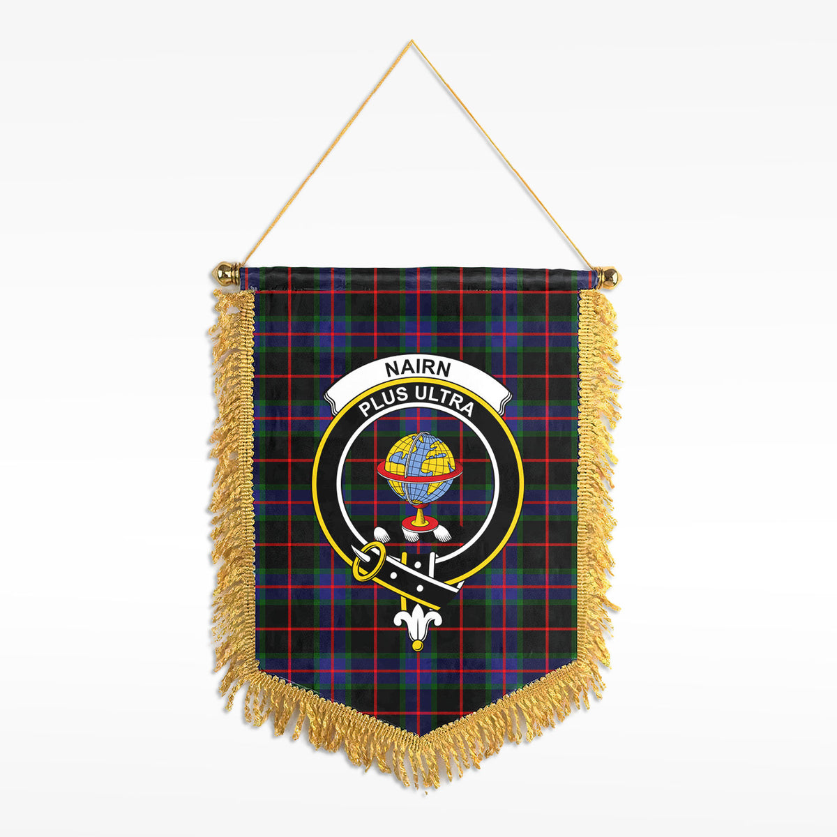 Nairn Tartan Crest Wall Hanging Banner