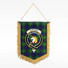 Oliphant Modern Tartan Crest Wall Hanging Banner