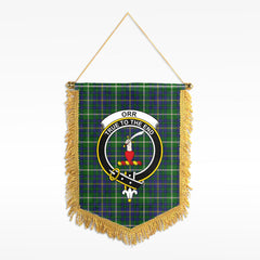 Orr Tartan Crest Wall Hanging Banner