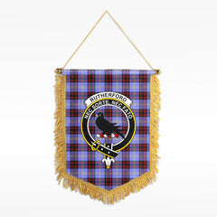 Rutherford Tartan Crest Wall Hanging Banner