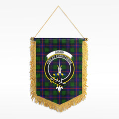 Shaw Modern Tartan Crest Wall Hanging Banner