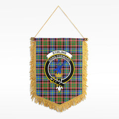 Stirling (of Cadder-Present Chief) Tartan Crest Wall Hanging Banner