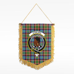 Stirling (of Keir) Tartan Crest Wall Hanging Banner