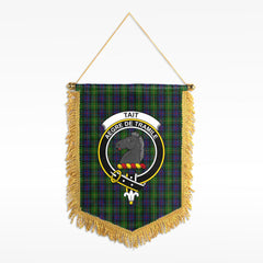 Tait Tartan Crest Wall Hanging Banner