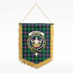 Urquhart Broad Red Ancient Tartan Crest Wall Hanging Banner