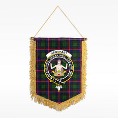 Urquhart Modern Tartan Crest Wall Hanging Banner