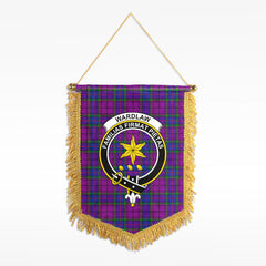 Wardlaw Modern Tartan Crest Wall Hanging Banner