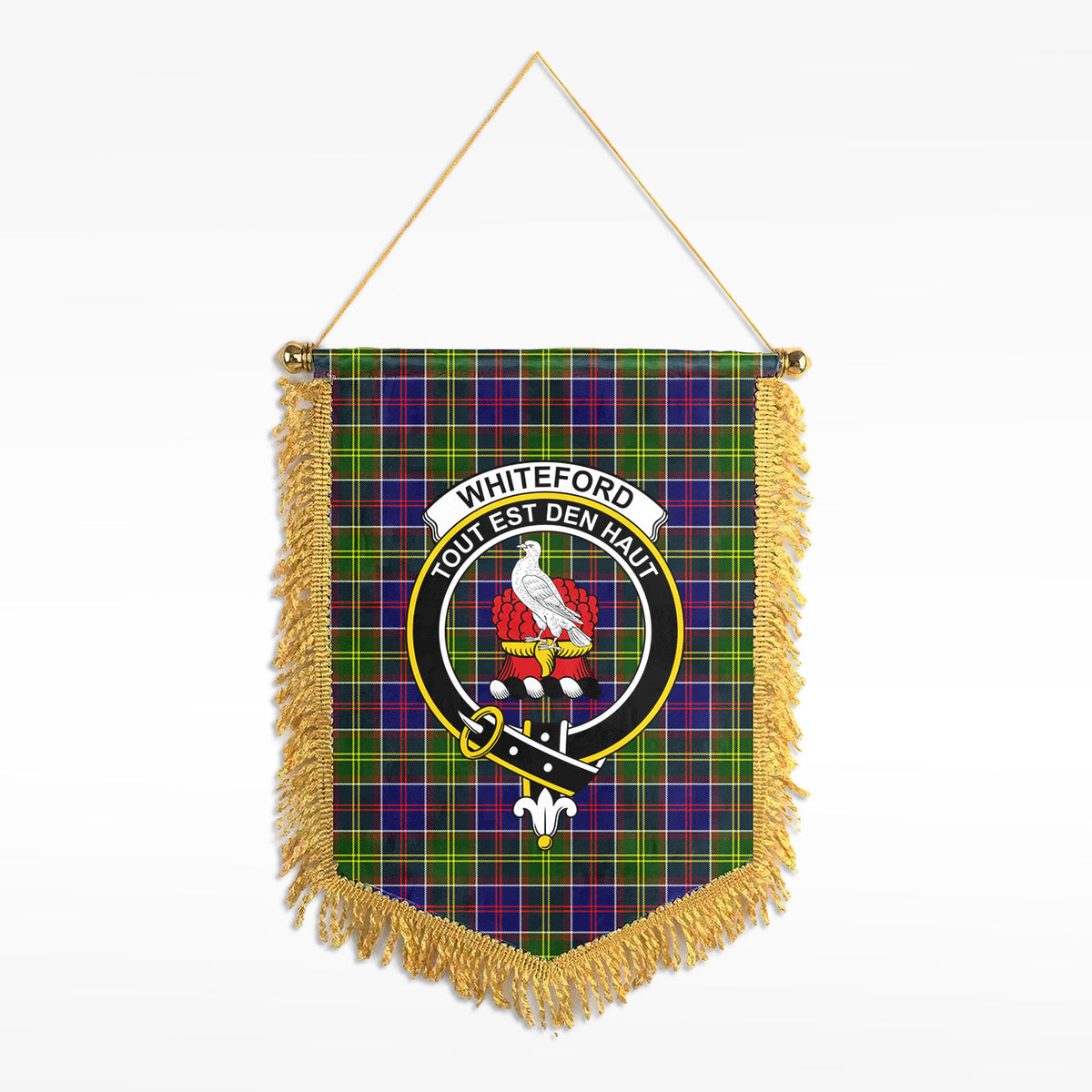 Whiteford Tartan Crest Wall Hanging Banner