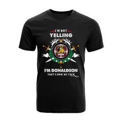 Donaldson Tartan Crest T-shirt - I'm not yelling style