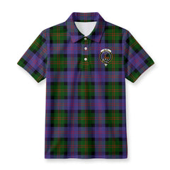 Blair Modern Tartan Crest Birdseye Mesh Polo Shirt