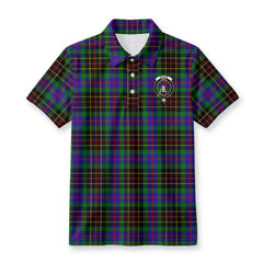 Brodie Hunting Modern Tartan Crest Birdseye Mesh Polo Shirt