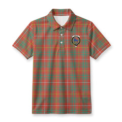 Bruce Ancient Tartan Crest Birdseye Mesh Polo Shirt