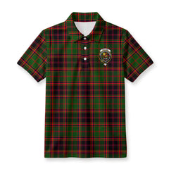 Buchan Modern Tartan Crest Birdseye Mesh Polo Shirt