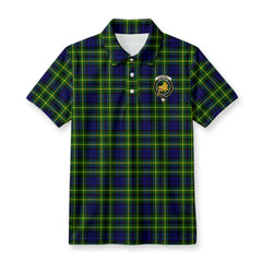 Campbell of Breadalbane Modern Tartan Crest Birdseye Mesh Polo Shirt
