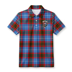 Congilton Tartan Crest Birdseye Mesh Polo Shirt