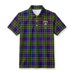 Dalrymple Tartan Crest Birdseye Mesh Polo Shirt