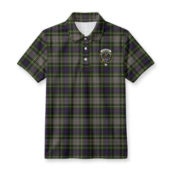 Davidson Tulloch Dress Tartan Crest Birdseye Mesh Polo Shirt