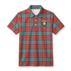 Dunbar Ancient Tartan Crest Birdseye Mesh Polo Shirt