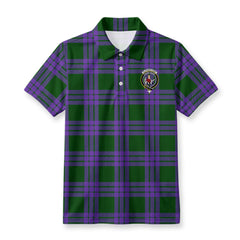 Elphinstone Tartan Crest Birdseye Mesh Polo Shirt