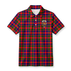 Gow (or McGouan) Tartan Crest Birdseye Mesh Polo Shirt