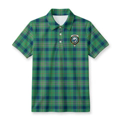 Kennedy Ancient Tartan Crest Birdseye Mesh Polo Shirt