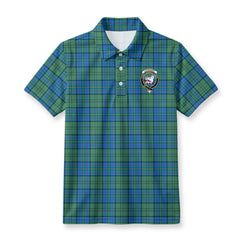 Lockhart Tartan Crest Birdseye Mesh Polo Shirt