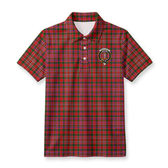 MacAlister Modern Tartan Crest Birdseye Mesh Polo Shirt