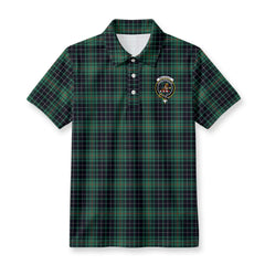 MacAuley Hunting Ancient Tartan Crest Birdseye Mesh Polo Shirt