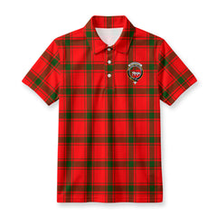 MacDonald of Sleat Tartan Crest Birdseye Mesh Polo Shirt