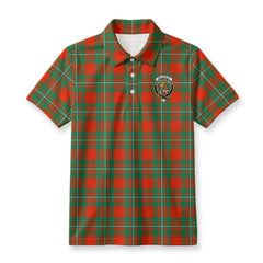 MacGregor Ancient Tartan Crest Birdseye Mesh Polo Shirt