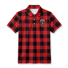 MacGregor Rob Roy Modern Tartan Crest Birdseye Mesh Polo Shirt